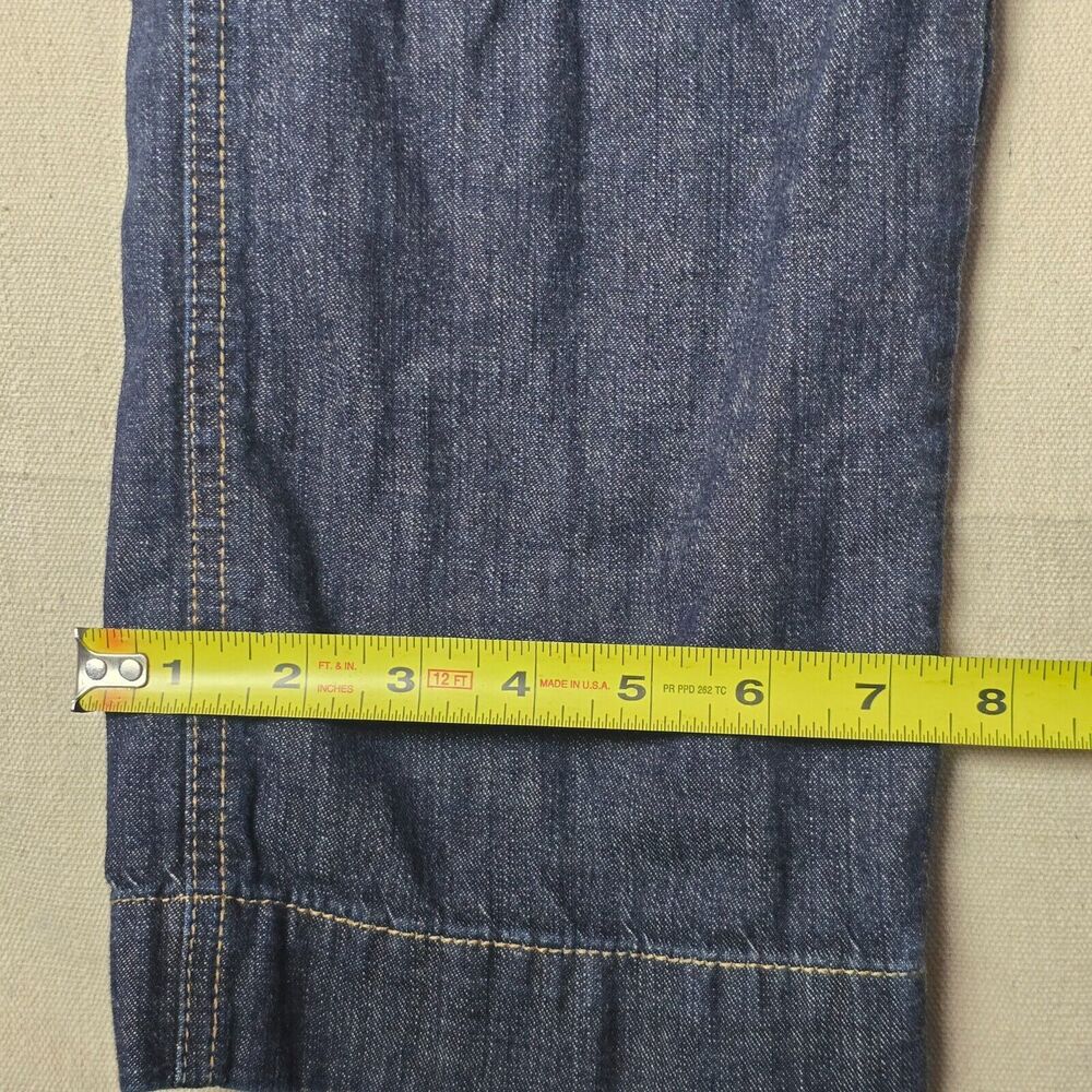 Lauren Jeans  Co Womens 2 Mid Rise Denim Blue Dark Straight Zip‎ Pants - Picture 7 of 16